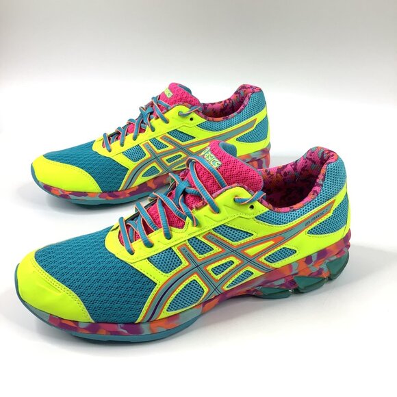 Asics Gel-Frantic 7 Women's Size 11 Running Shoes Neon Multicolor T3A6Q - Picture 2 of 13